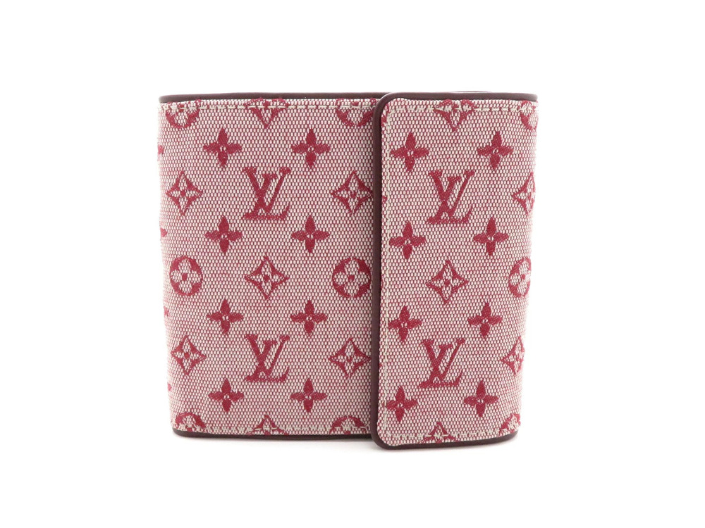 LOUIS VUITTON Portefeuille Carte Credit Monnaie Monogram Cherry Red